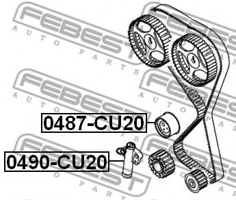 Натяжной ролик ремня ГРМ FEBEST 0487-CU20 - Фото 1