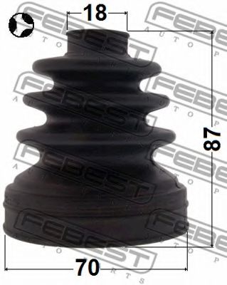 Пыльник ШРУСА FEBEST 0515-DY5WT - Фото 1
