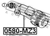 Рабочий цилиндр сцепления FEBEST 0580-MZ3 - Фото 1