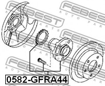 Ступица колеса FEBEST 0582-GFRA44 - Фото 1
