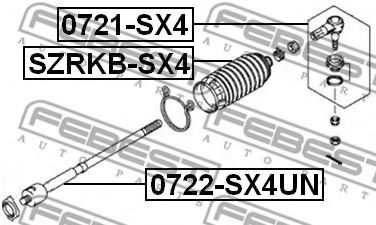 Наконечник рулевой тяги FEBEST 0721-SX4 - Фото 1
