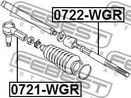 Рулевая тяга FEBEST 0722-WGR - Фото 1