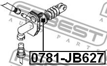 Главный цилиндр сцепления FEBEST 0781-JB627 - Фото 1