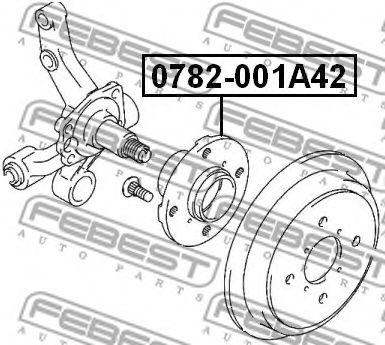 Ступица колеса FEBEST 0782-001A42 - Фото 1