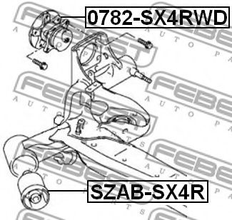 Ступица колеса FEBEST 0782-SX4RWD - Фото 1