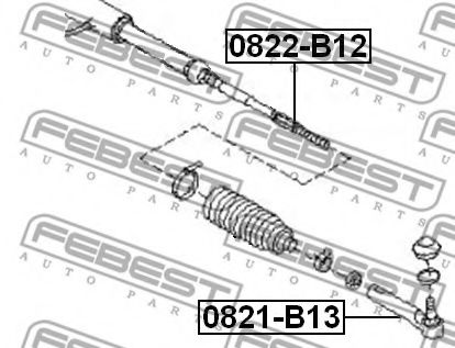 Рулевая тяга FEBEST 0822-B12 - Фото 1