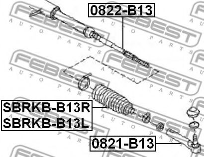 Рулевая тяга FEBEST 0822-B13 - Фото 1