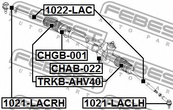 Рулевая тяга FEBEST 1022-LAC - Фото 1