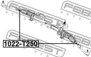 Рулевая тяга FEBEST 1022-T250 - Фото 1