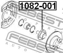 Ступиця колеса FEBEST 1082-001 - Фото 1