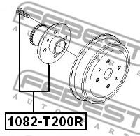 Ступица колеса FEBEST 1082-T200R - Фото 1