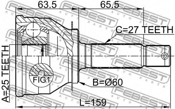 ШРКШ FEBEST 1210-011 - Фото 1