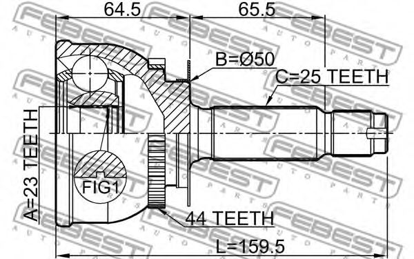 ШРКШ FEBEST 1210-MATA44 - Фото 1