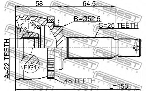 ШРКШ FEBEST 1210-MCA48 - Фото 1