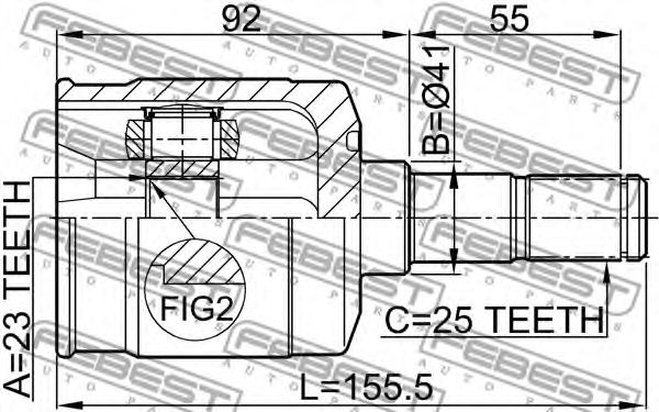 ШРКШ FEBEST 1211-EFAT - Фото 1
