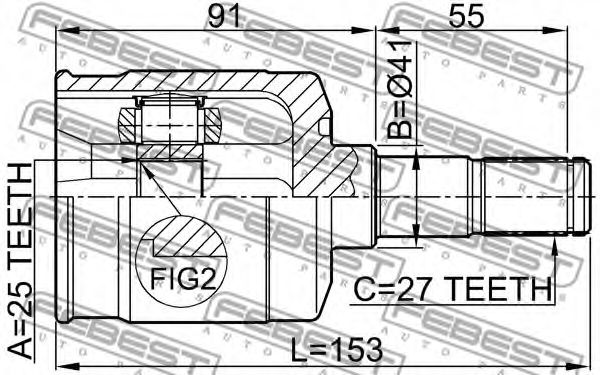 ШРКШ FEBEST 1211-EFMT - Фото 1