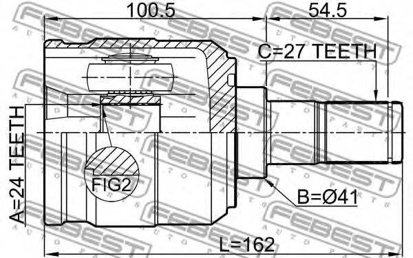 ШРУС FEBEST 1211-TUC20MT - Фото 1