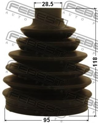 Пыльник ШРУСА FEBEST 1217-CM - Фото 1