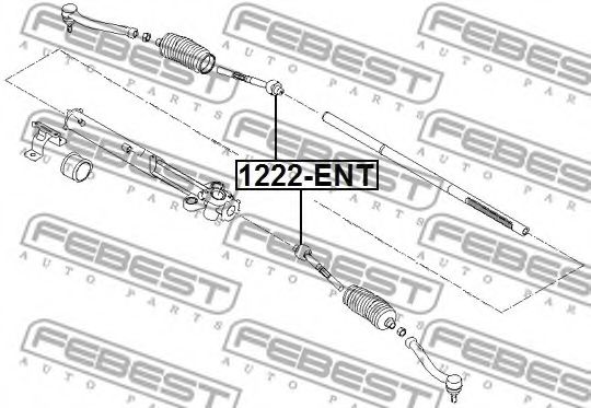 Рульова тяга FEBEST 1222-ENT - Фото 1