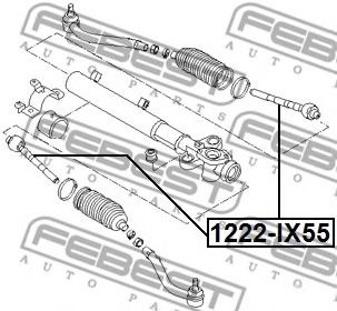 Рулевая тяга FEBEST 1222-IX55 - Фото 1