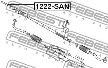 Рулевая тяга FEBEST 1222-SAN - Фото 1