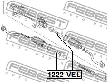 Рулевая тяга FEBEST 1222-VEL - Фото 1