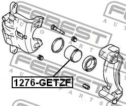 Поршень тормозного суппорта FEBEST 1276-GETZF - Фото 1