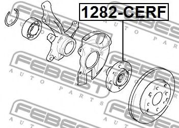 Ступица колеса FEBEST 1282-CERF - Фото 1