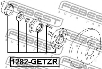 Ступица колеса FEBEST 1282-GETZR - Фото 1