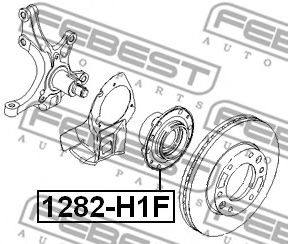 Ступица колеса FEBEST 1282-H1F - Фото 1