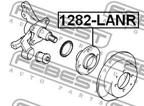 Ступиця колеса FEBEST 1282-LANR - Фото 1