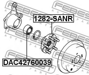 Ступиця колеса FEBEST 1282-SANR - Фото 1