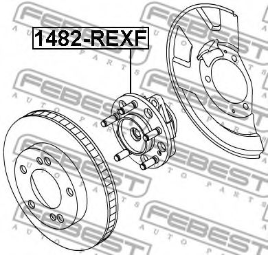 Ступица колеса FEBEST 1482-REXF - Фото 1