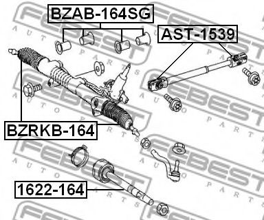 Рулевая тяга FEBEST 1622-164 - Фото 1