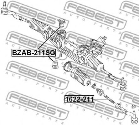 Рулевая тяга FEBEST 1622-211 - Фото 1