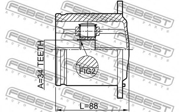 ШРУС FEBEST 1711-Q5 - Фото 1