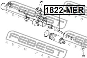 Рулевая тяга FEBEST 1822-MER - Фото 1