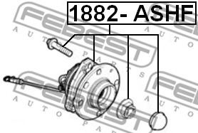 Ступиця колеса FEBEST 1882-ASHF - Фото 1