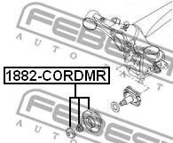 Ступица колеса FEBEST 1882-CORDMR - Фото 1