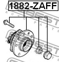 Ступица колеса FEBEST 1882-ZAFF - Фото 1