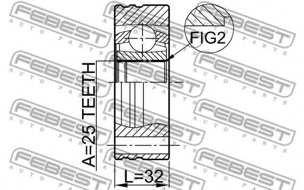ШРКШ FEBEST 1911-E34 - Фото 1