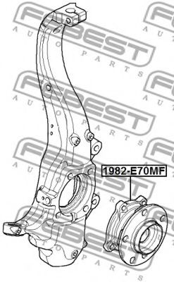 Ступиця колеса FEBEST 1982-E70MF - Фото 1