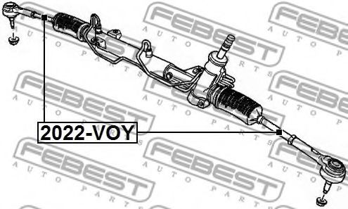 Рулевая тяга FEBEST 2022-VOY - Фото 1