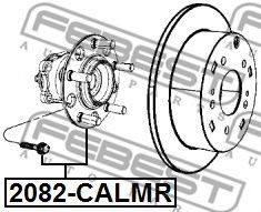 Ступица колеса FEBEST 2082-CALMR - Фото 1