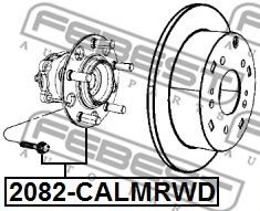 Ступица колеса FEBEST 2082-CALMRWD - Фото 1