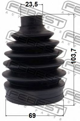 Пыльник ШРУСА FEBEST 2117P-KUGR - Фото 1