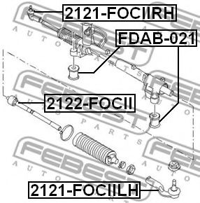 Наконечник рулевой тяги FEBEST 2121-FOCIILH - Фото 1