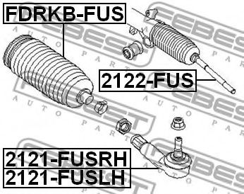 Наконечник рулевой тяги FEBEST 2121-FUSRH - Фото 1