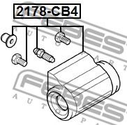 Колесный тормозной цилиндр FEBEST 2178-CB4 - Фото 1