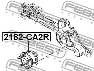 Ступиця колеса FEBEST 2182-CA2R - Фото 1
